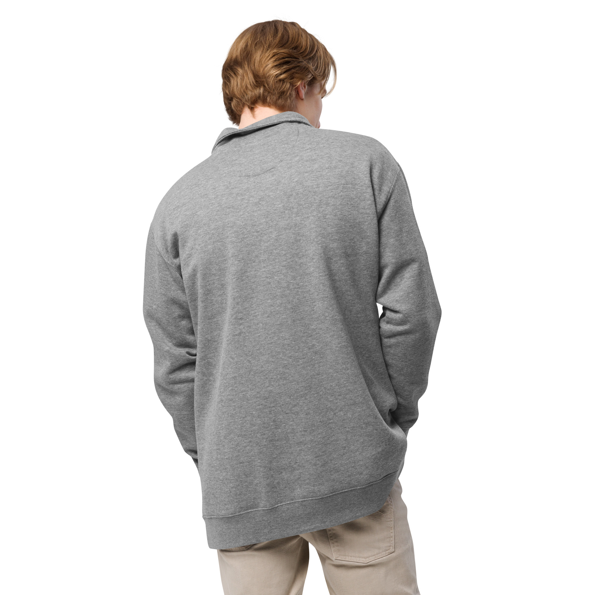 Cozy Fleece Sweatshirt - Grey - Image 8
