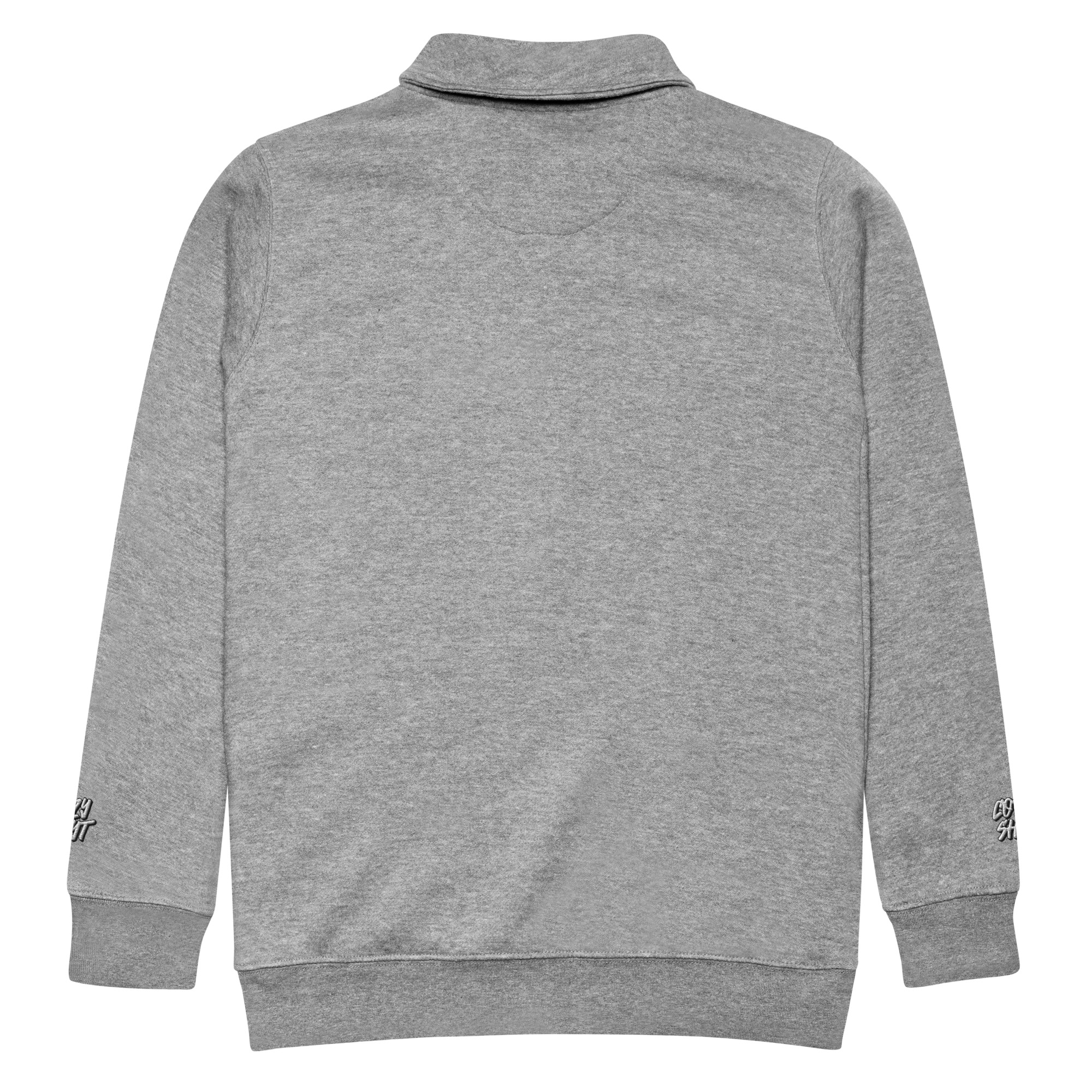 Cozy Fleece Sweatshirt - Grey - Image 10