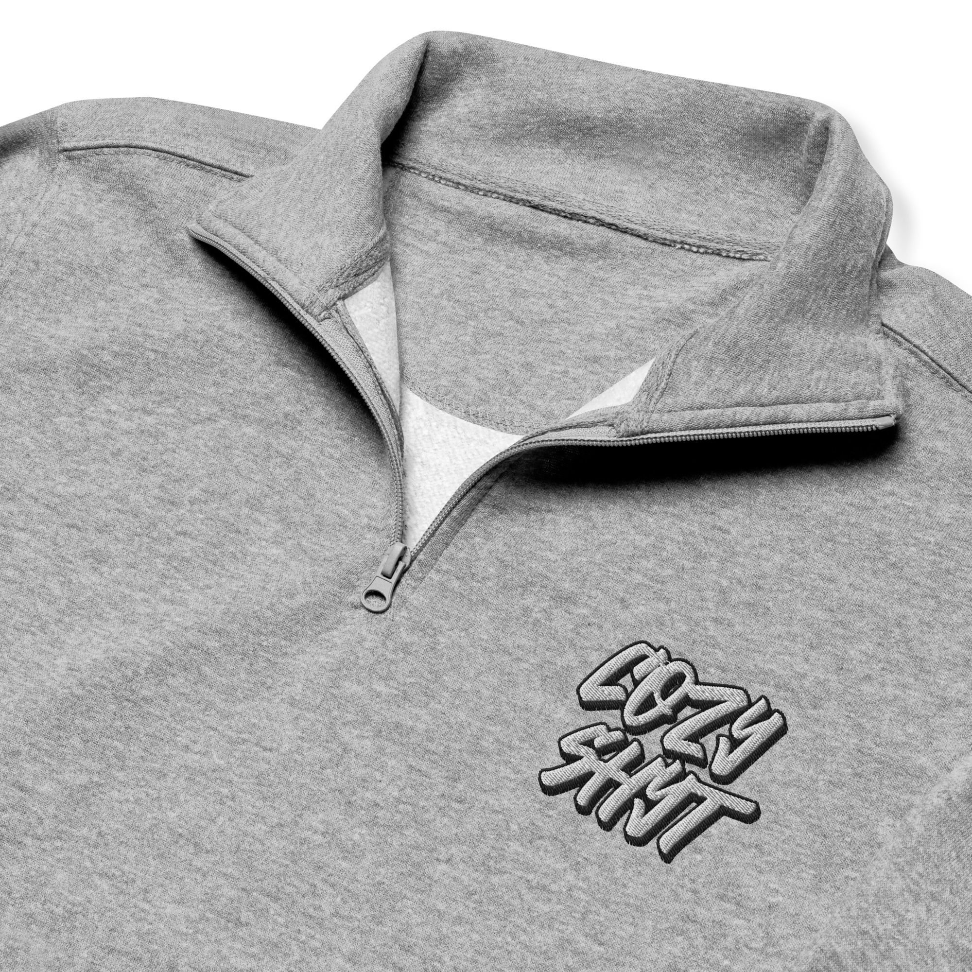 Cozy Fleece Sweatshirt - Grey - Image 3