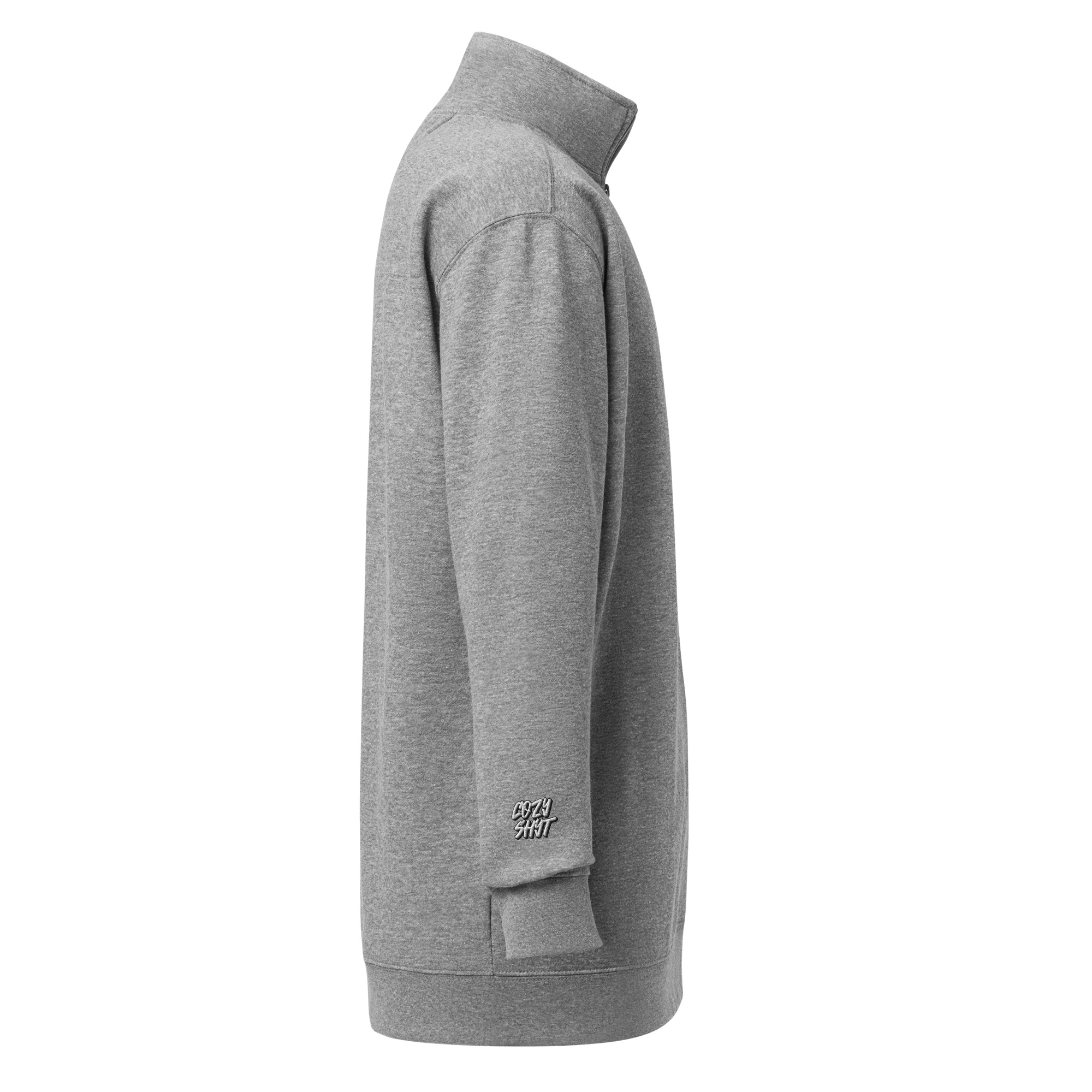 Cozy Fleece Sweatshirt - Grey - Image 4