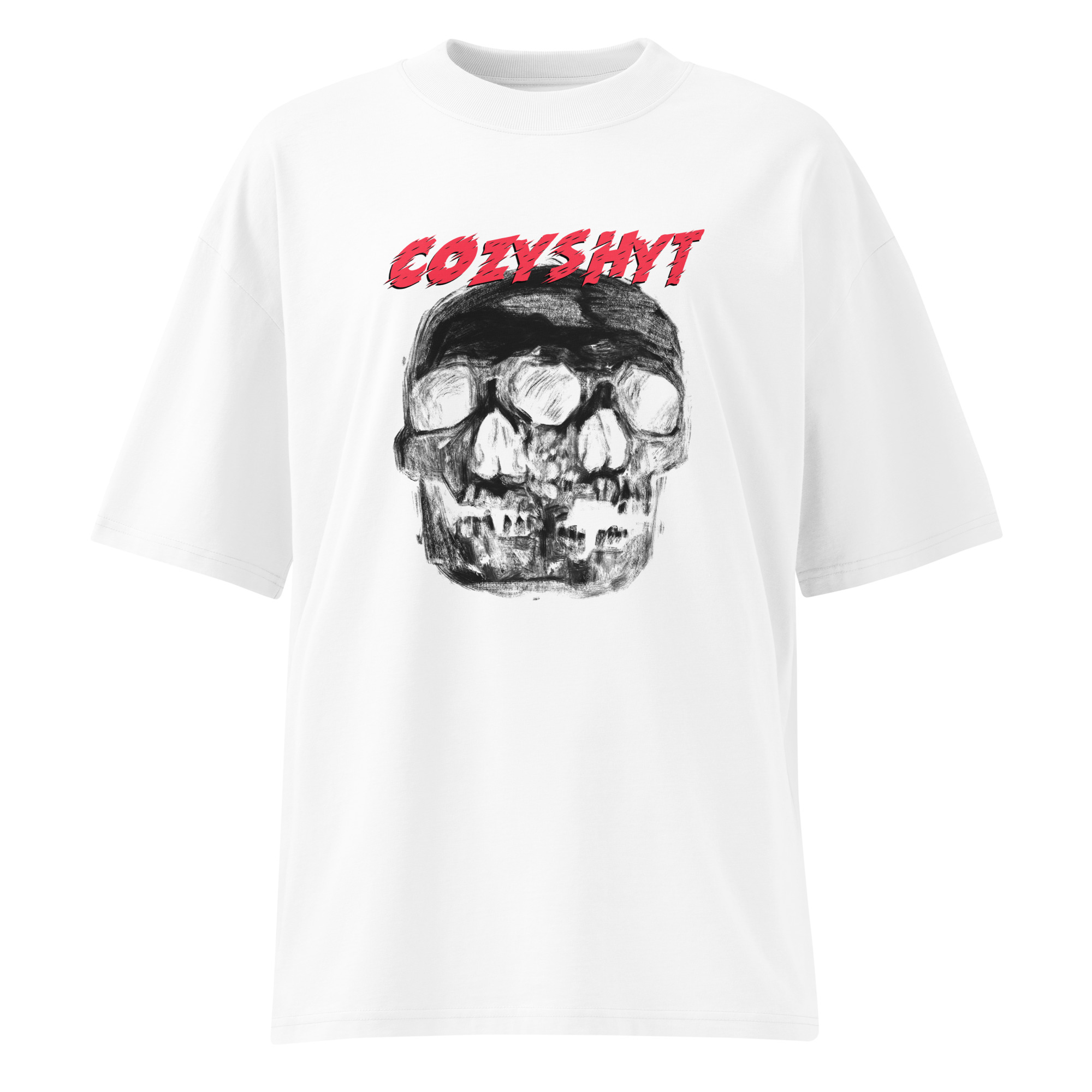 Unisex organic oversized high neck t-shirt - Image 5