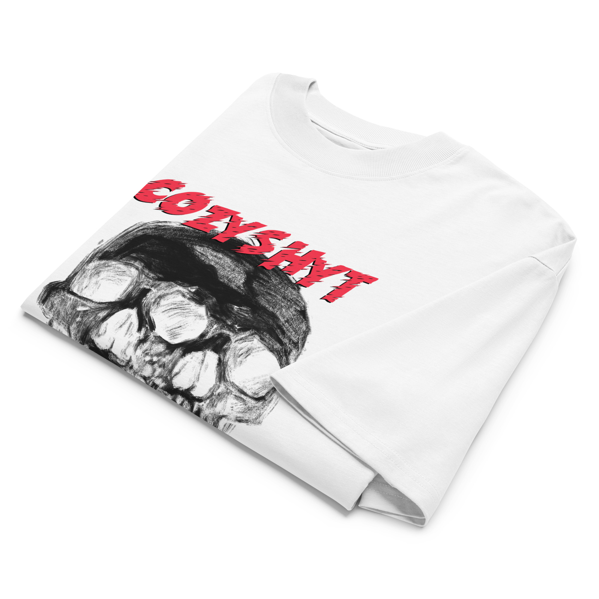 Unisex organic oversized high neck t-shirt - Image 6