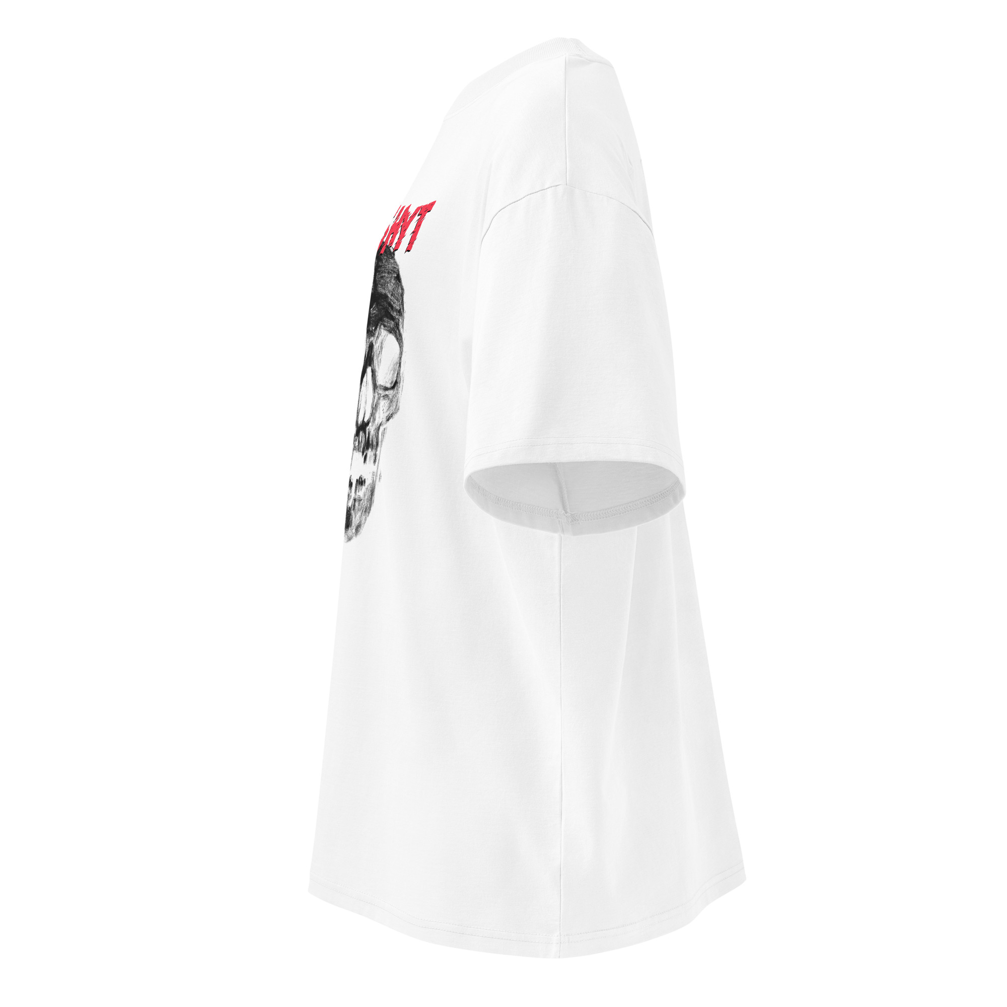 Unisex organic oversized high neck t-shirt - Image 2