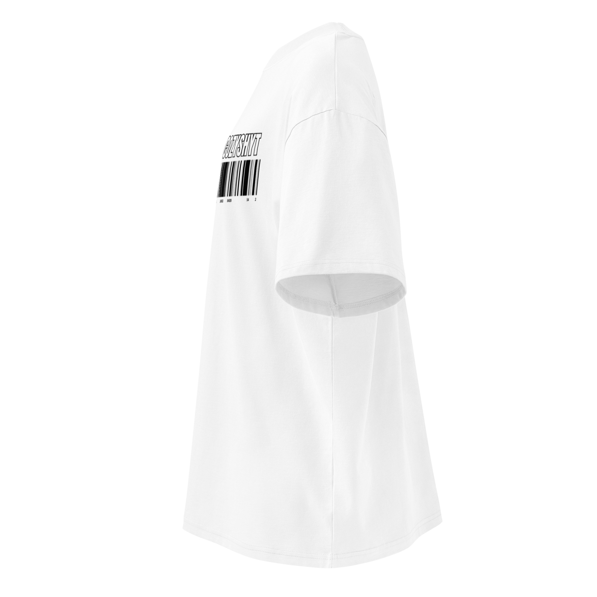 Unisex organic oversized high neck t-shirt - Image 5