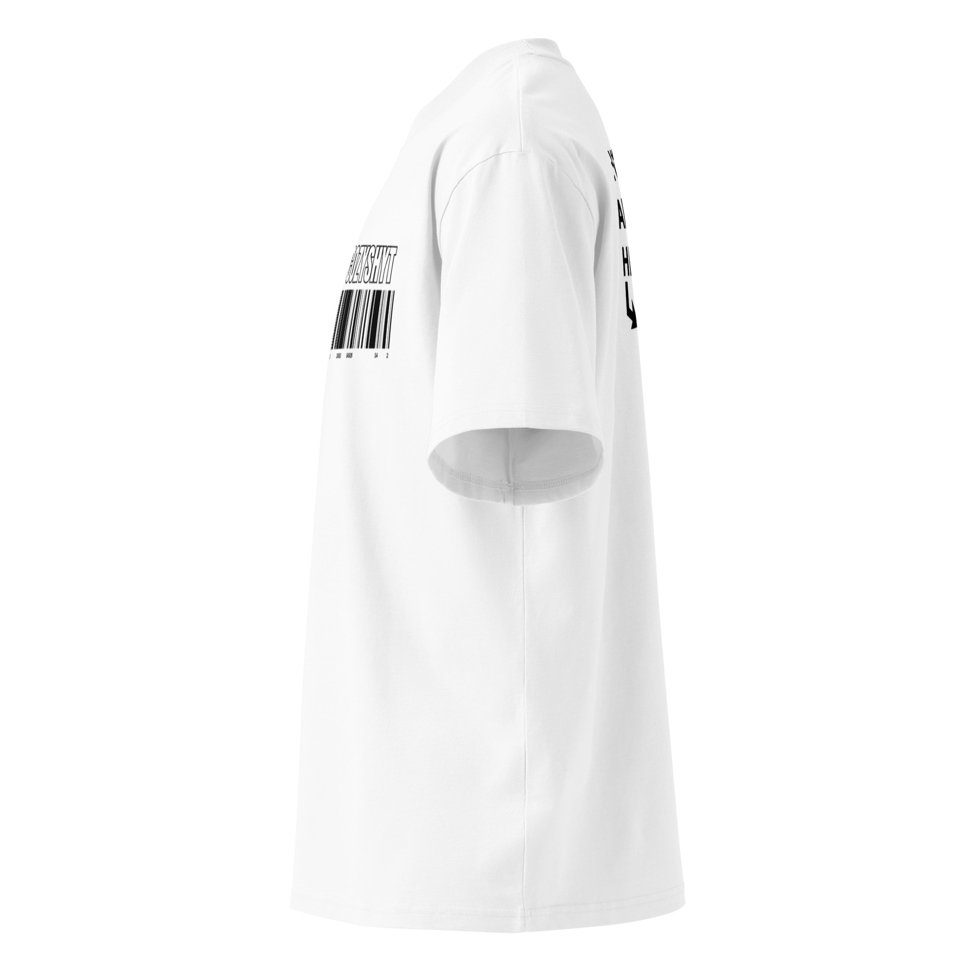 Unisex organic oversized high neck t-shirt - Image 11