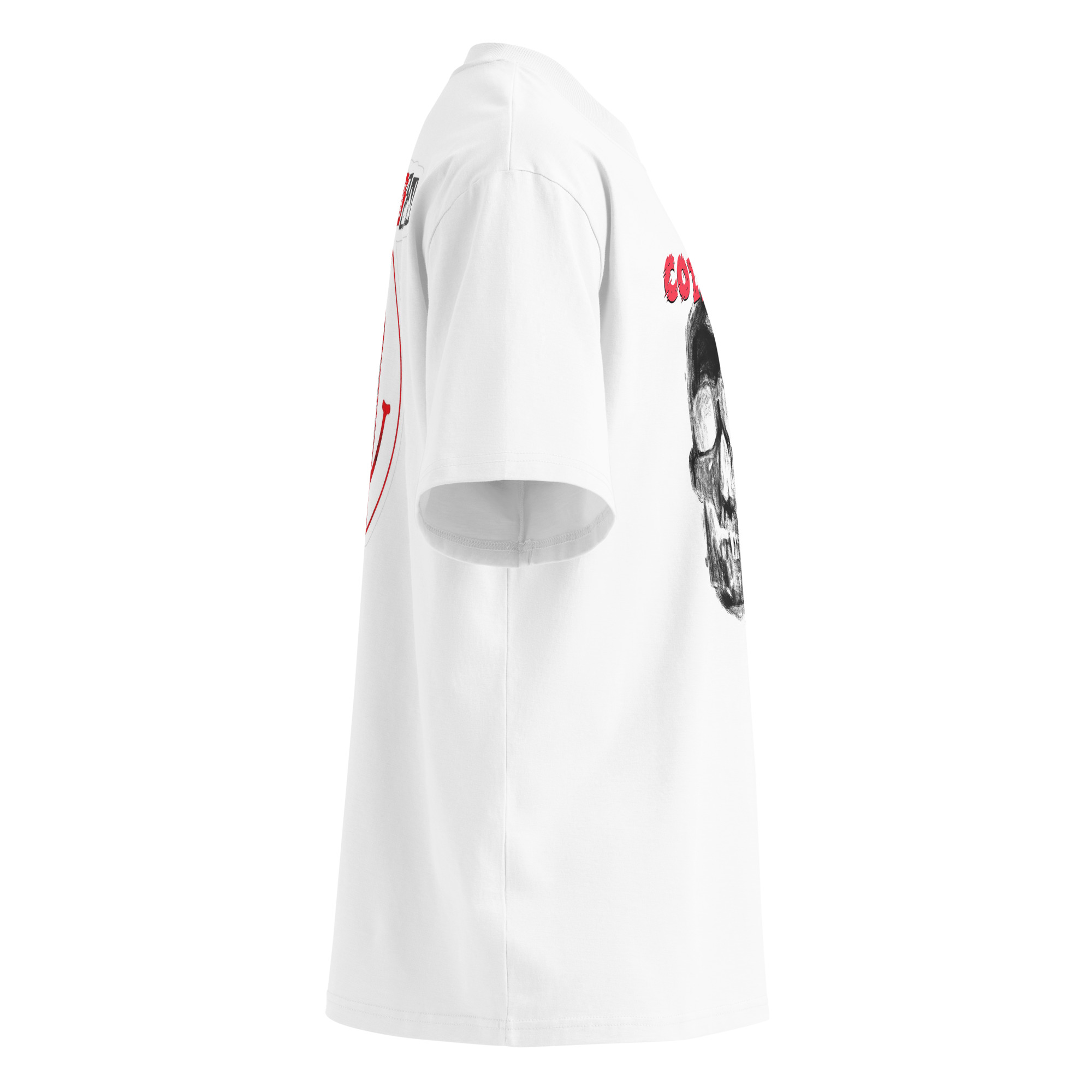 Unisex organic oversized high neck t-shirt - Image 10