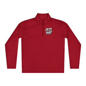 Lightweight zip pullover - Red