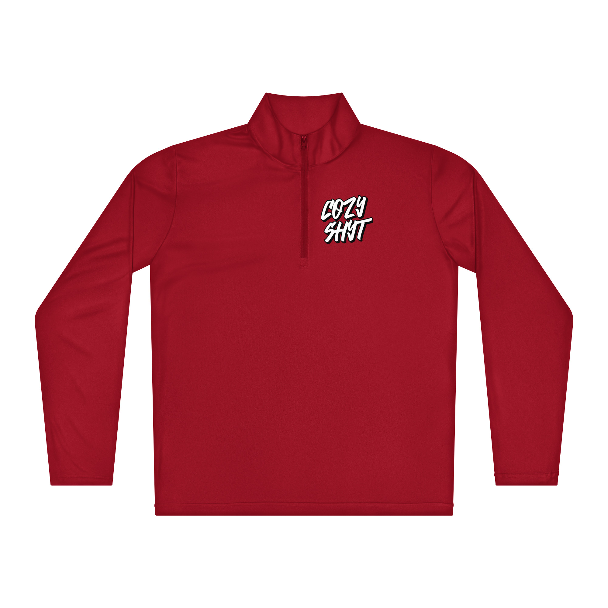 Lightweight zip pullover - Red